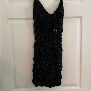 Forever 21 Black Sequin Embellished Dress